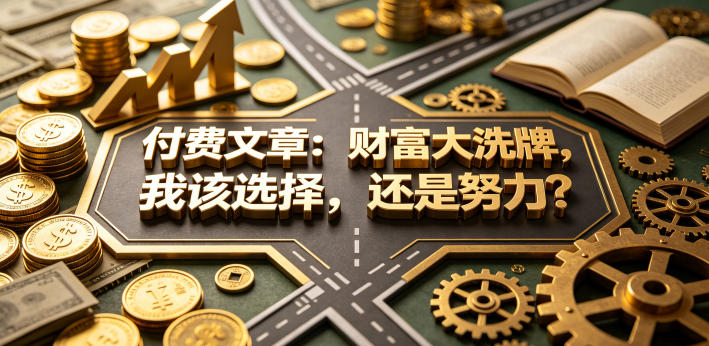 付费文章：财富大洗牌，我该选择，还是努力？-源创文化-轻创终点站