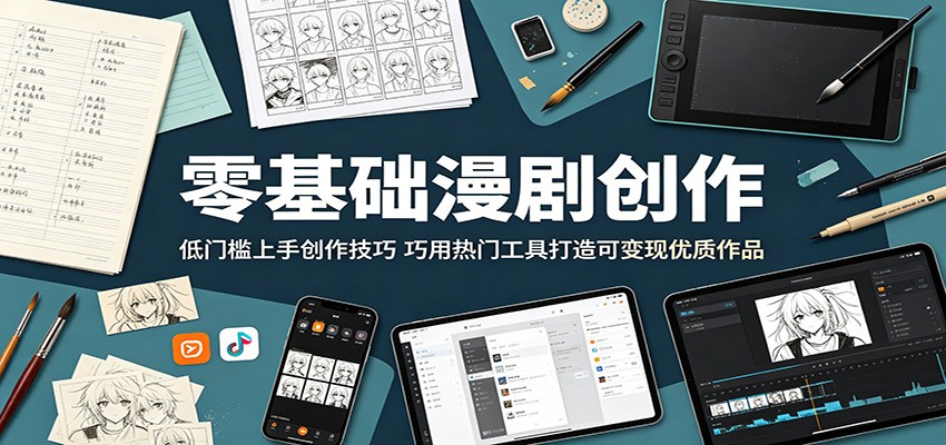 零基础漫剧创作：低门槛上手创作技巧，巧用热门工具打造可变现优质作品-源创文化-轻创终点站
