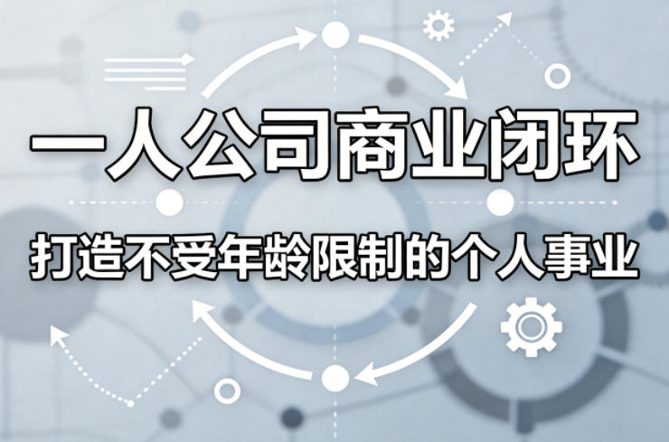 一人公司商业闭环，打造一份不受年龄限制的个人事业-源创文化-轻创终点站