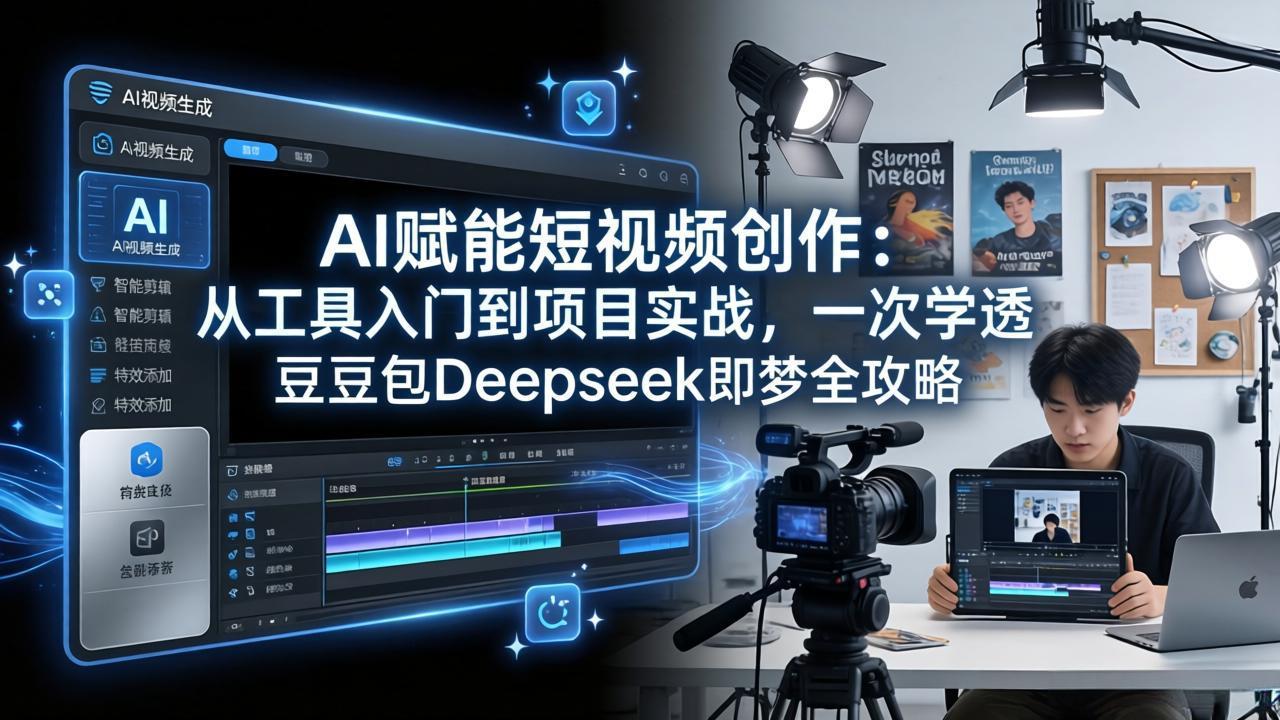 AI赋能短视频创作:从工具入门到项目实战,一次学透豆包Deepseek即梦全攻略-源创文化-轻创终点站