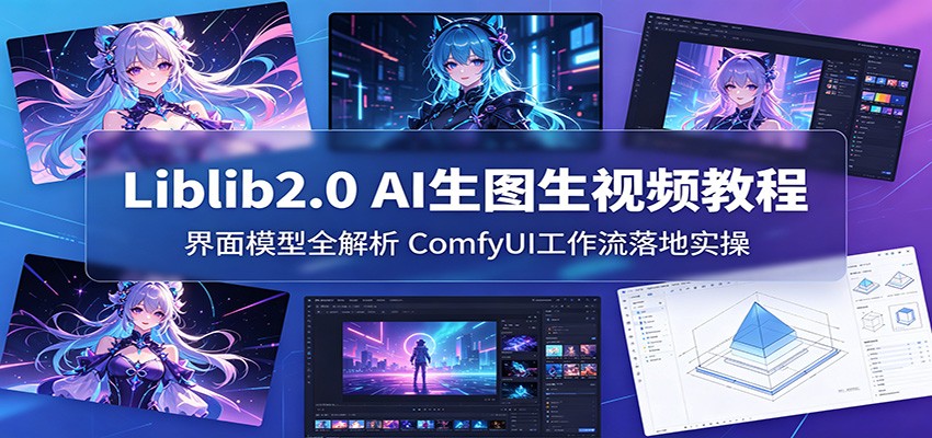 Liblib2.0 AI生图生视频教程：界面模型全解析，ComfyUI工作流落地实操-源创文化-轻创终点站