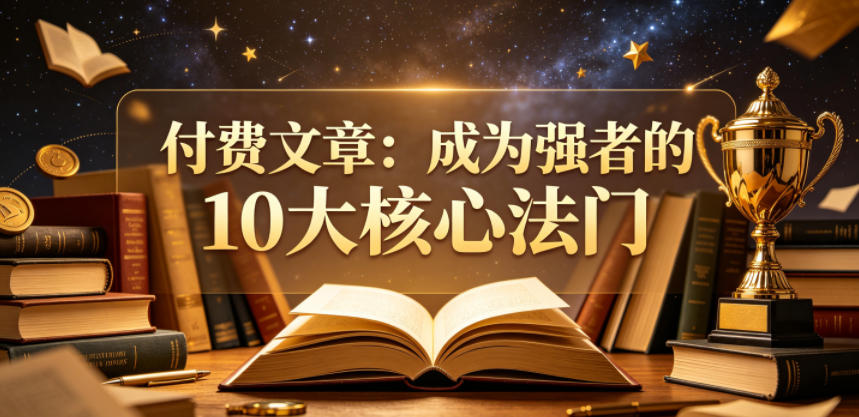 付费文章：成为强者的10大核心法门-源创文化-轻创终点站