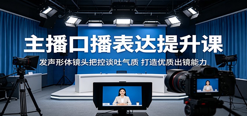 主播口播表达提升课：发声形体镜头把控谈吐气质，打造优质出镜能力-源创文化-轻创终点站