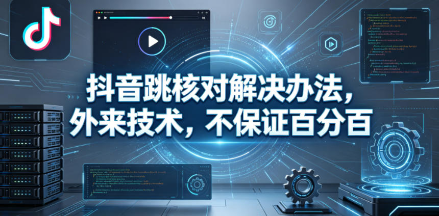 抖音跳核对解决办法，外来技术，不保证百分百-源创文化-轻创终点站