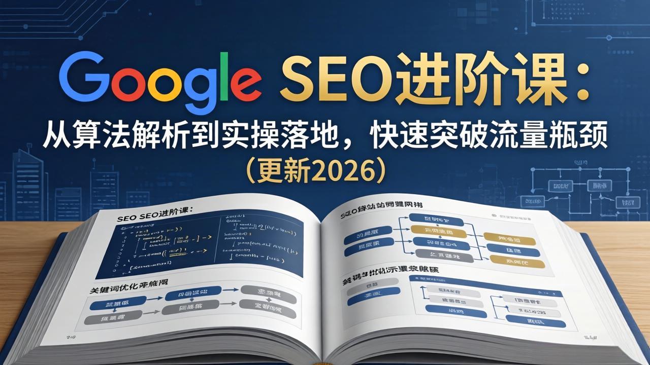Google SEO进阶课：从算法解析到实操落地，快速突破流量瓶颈(更新2026-源创文化-轻创终点站