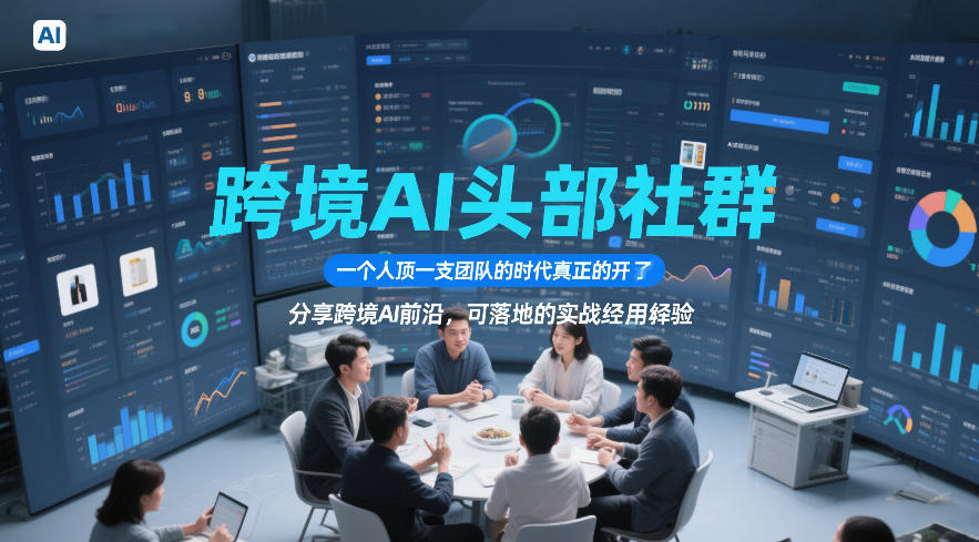 跨境AI头部社群，一个人顶一支团队的时代真正的开始了，分享跨境AI前沿，可落地的实战经验(更新5月23日)-源创文化-轻创终点站