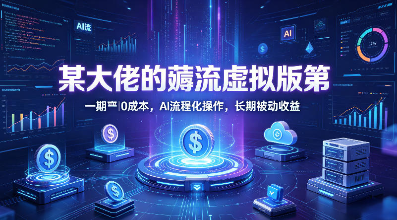 某大佬的薅流虚拟版第一期丨0成本，AI流程化操作，长期被动收益-源创文化-轻创终点站