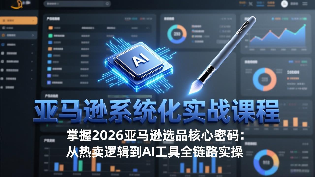 亚马逊系统化实战课-更新3月：2026最新选品方法论，从热卖原因分析到AI作图，提升选品成功率-源创文化-轻创终点站